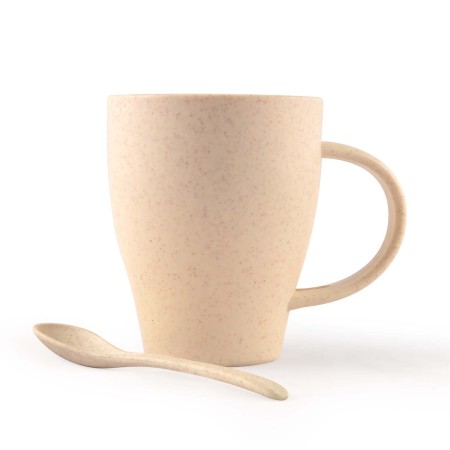 Avenue Wheat Fibre Cup And Spoon Promotional Products